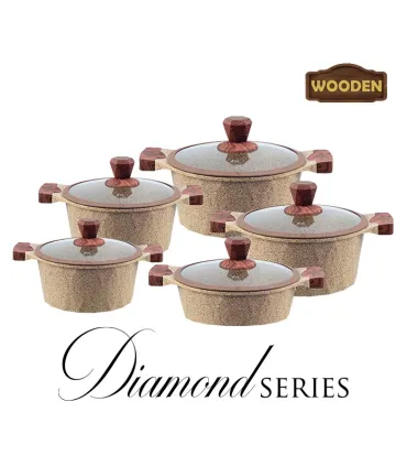 سرویس قابلمه 10 پارچه برند زیو سری دایموند مدل Zio Z-7110