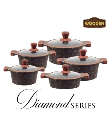 سرویس قابلمه 10 پارچه برند زیو سری دایموند مدل Zio Z-7110