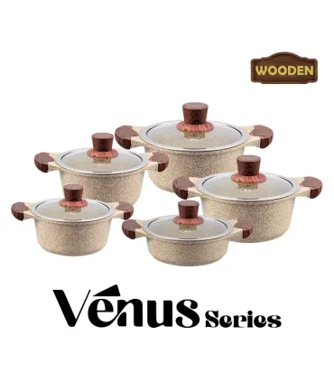 سرویس قابلمه 10 پارچه برند زیو سری ونوس مدل Zio Z-7130