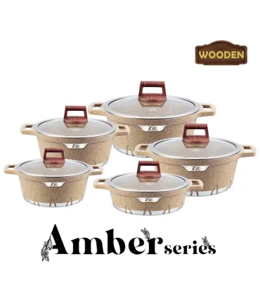 سرویس قابلمه 10 پارچه برند زیو سری آمبر مدل Zio Z-7140