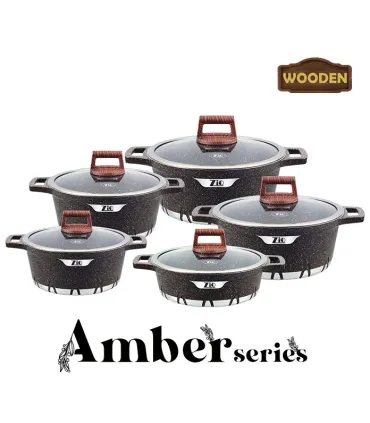 سرویس قابلمه 10 پارچه برند زیو سری آمبر مدل Zio Z-7140