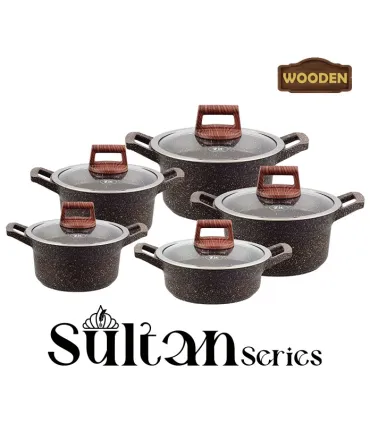 سرویس قابلمه 10 پارچه برند زیو سری سلطان مدل Zio Z-7160